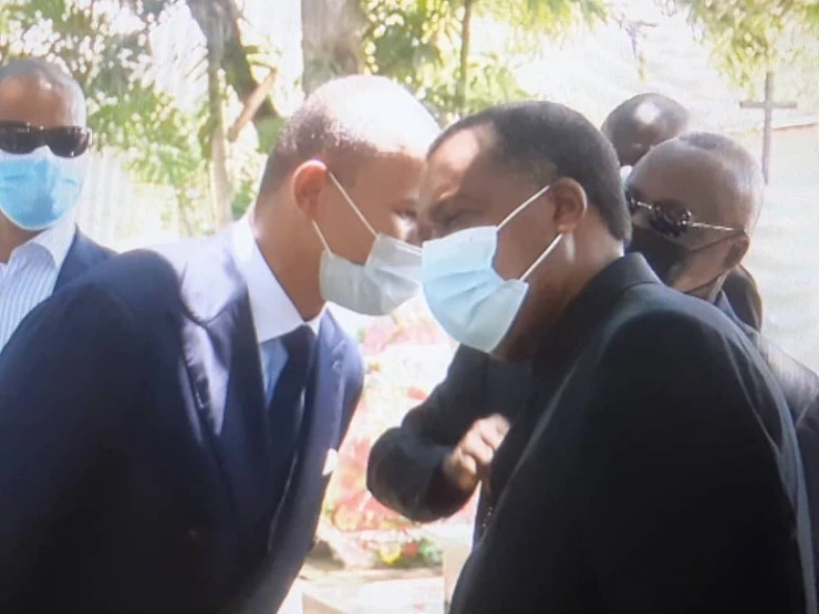 Patrick and the President of the Republic of the Congo
