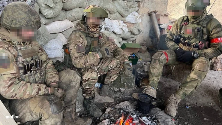 Russian occupiers in the field